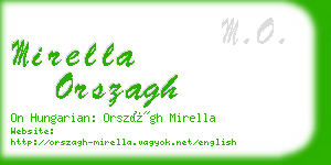 mirella orszagh business card